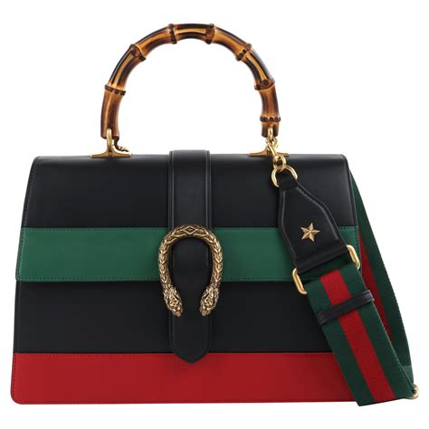 black gucci bag with green and red stripe|red gucci small bag.